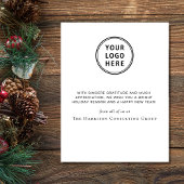 Zakelijke foto Logo Kerst Feestdagenkaart