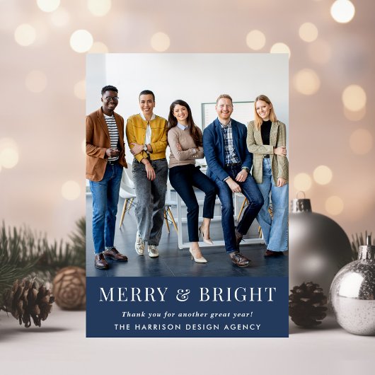 Zakelijke foto Logo QR Code Corporate Christmas Feestdagenkaart