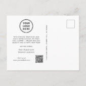 Zakelijke foto Logo QR Code Corporate Christmas Feestdagenkaart (Achterkant)