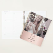 Zakelijke foto logo roos gouden make-up artist 202 planner (Display)
