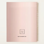 Zakelijke foto logo roos gouden make-up artist 202 planner (Achterkant)