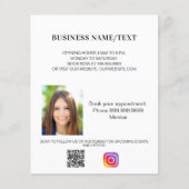 Zakelijke foto qr code instagram schoonheidsmake-u flyer (Voorkant)