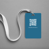 Zakelijke foto QR-code restaurant  Badge