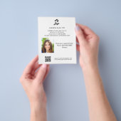 Zakelijke foto qr code schoonheidsspa makup hair flyer (Hand)