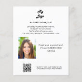 Zakelijke foto qr code schoonheidsspa makup hair flyer (Voorkant)