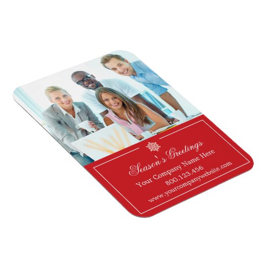 Zakelijke fotofeestdagen magneet (Rechterzijde)