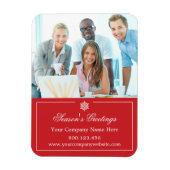 Zakelijke fotofeestdagen magneet (Verticaal)