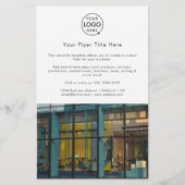 Zakelijke fotofolder | Witte marketingflyers Flyer (Achterkant)