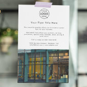 Zakelijke fotofolder | Witte marketingflyers Flyer