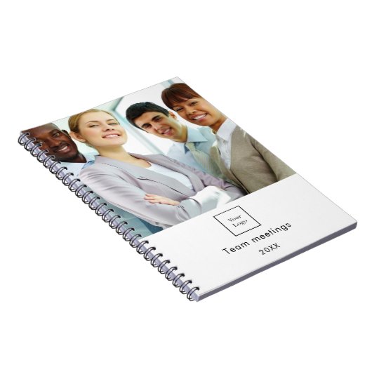 Zakelijke fotologo witte team notitieboek (Rechterzijde)