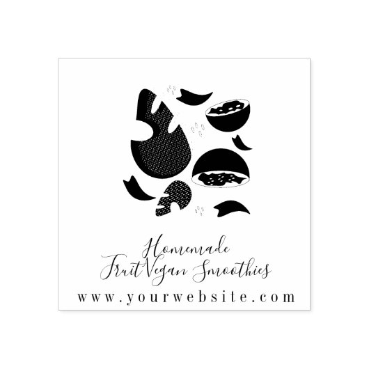 Zakelijke fruitsmoothie guave rubberstempel (Afrduk)