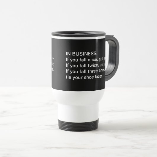 Zakelijke Funny Travel Mugs Reisbeker (Voorkant rechts)
