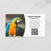 Zakelijke gegevens met QR-code en aangepaste foto Visitekaartje (Voorkant)