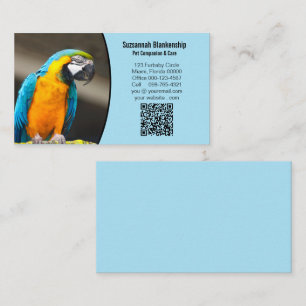 Zakelijke Gegevens met QR-code en Aangepaste Foto Visitekaartje