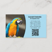 Zakelijke Gegevens met QR-code en Aangepaste Foto Visitekaartje (Voorkant)