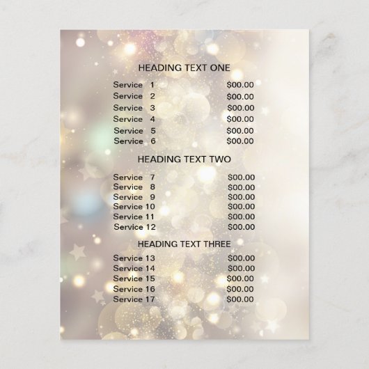 Zakelijke gepersonaliseerde flyer (Achterkant)