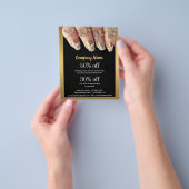 zakelijke gepersonaliseerde flyer nagelkunstenaar (Hand)