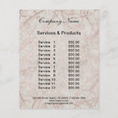 zakelijke gepersonaliseerde nagelstylist flyer (Achterkant)