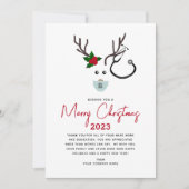 Zakelijke gezondheidszorg Logo Kerstmis 2023 Feestdagenkaart (Voorkant)