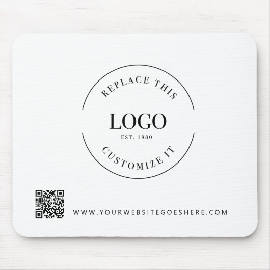 Zakelijke Giveaway promo Aangepaste Logo QR-code Muismat (Voorkant)