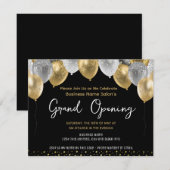 Zakelijke Grand Opening Goud en Zwart Kaart (Voorkant / Achterkant)