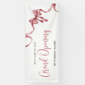 Zakelijke Grand Opening Moderne Lint Welkom Spandoek (Verticaal)