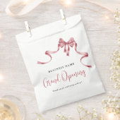 Zakelijke Grand Opening Moderne Rode Lint Bedankzakje (Geknipt)