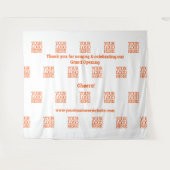 Zakelijke Grand Opening Voeg Logo Foto Muur Wandkleed (Voorkant (horizontaal))