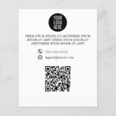 Zakelijke Groei Marketing Flyer Aangepaste Poster (Achterkant)