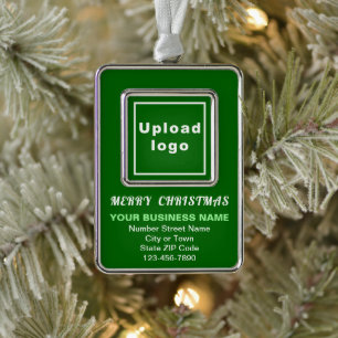 Zakelijke groene portret rechthoek omhuld verzilverd omlijst ornament