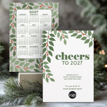 Zakelijke groet met 2024 kalender en logo