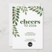 Zakelijke groet met 2024 Kalender en Logo Feestdagenkaart (Voorkant)