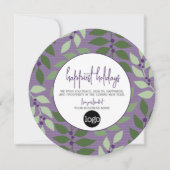 Zakelijke groet met Logo - Happiest Feestdagenkaart (Voorkant)