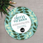 Zakelijke groet met Logo Proost op het nieuwe jaar Feestdagenkaart