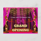 Zakelijke groothandelsopening roze goud rode VIP p Aankondigingskaart (Voorkant)