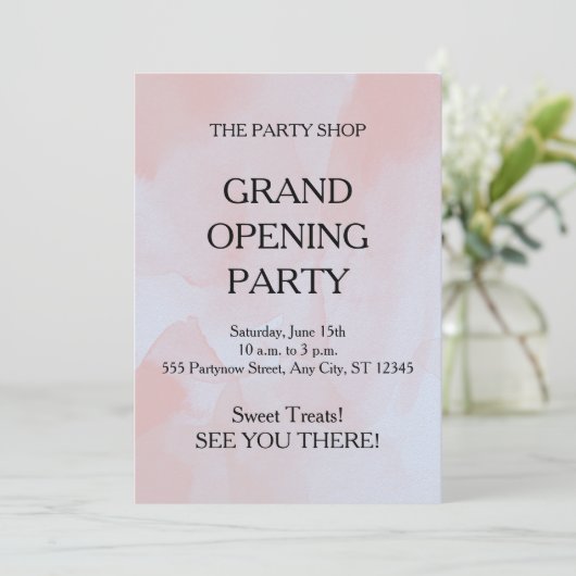 Zakelijke Grote Opening Andere Viering Kaart (Staand voorkant)