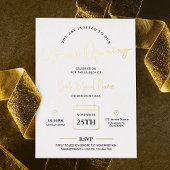 Zakelijke Grote Opening Luxe Minimal Gold Folie Uitnodiging