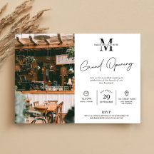 Zakelijke Grote Opening Minimalistische Moderne Fo