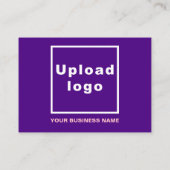 Zakelijke Halloween Groet op Paarse Informatiekaartje (Achterkant)