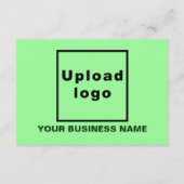 Zakelijke Halloween Kleine Lichte Groene Vlakke Gr Kaart (Achterkant)