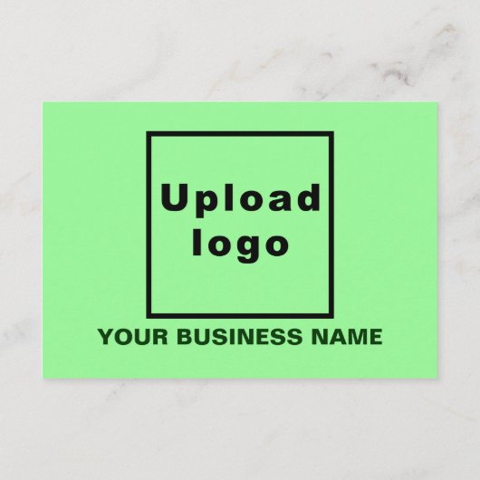 Zakelijke Halloween Kleine Lichte Groene Vlakke Gr Kaart (Achterkant)