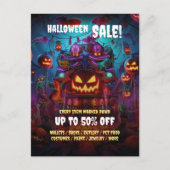 Zakelijke Halloween Party Sale Briefkaart Flyers (Voorkant)
