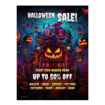 Zakelijke Halloween Party Sale Promotie 2 Poster