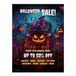 Zakelijke Halloween Party Sale Promotie 2 Poster