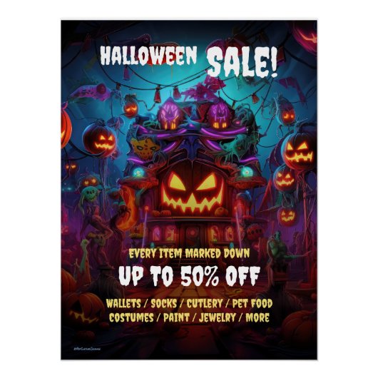 Zakelijke Halloween Party Sale Promotie 2 Poster (Voorkant)