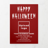 Zakelijke Halloween Rode Drie-voudige kaart (Cover)