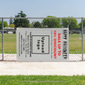 Zakelijke Halloween Sale op Grijze Banner (Insitu)