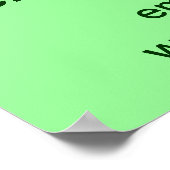 Zakelijke Halloween Sale op licht groen Poster (Hoek)