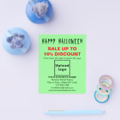 Zakelijke Halloween Sale op Light Green Flyer (Enkel)