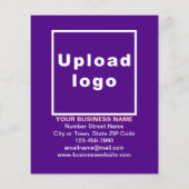 Zakelijke Halloween Sale op Paarse Flyer (Achterkant)